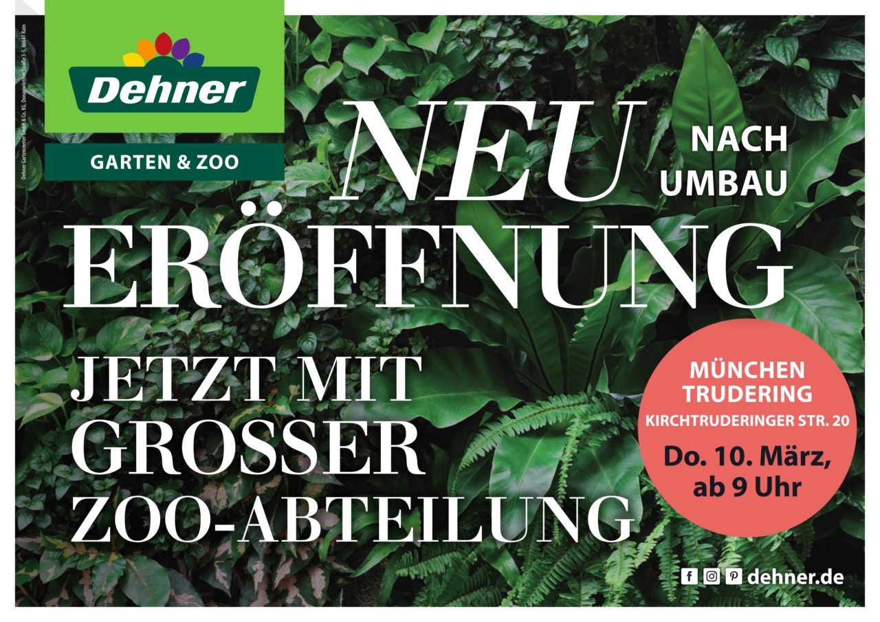 Dehner Neueröffnung Nach Umbau In München Trudering Hoffmann City Media Gmbh And Co Kg 8125