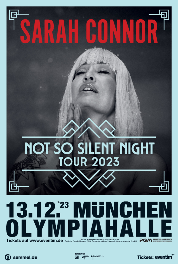 Sarah Connor Not So Silent Night Tour 2023 ARGO Konzerte GmbH