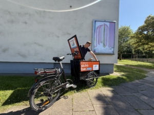 Mit dem Lastenrad umweltfreundlich durch München.
